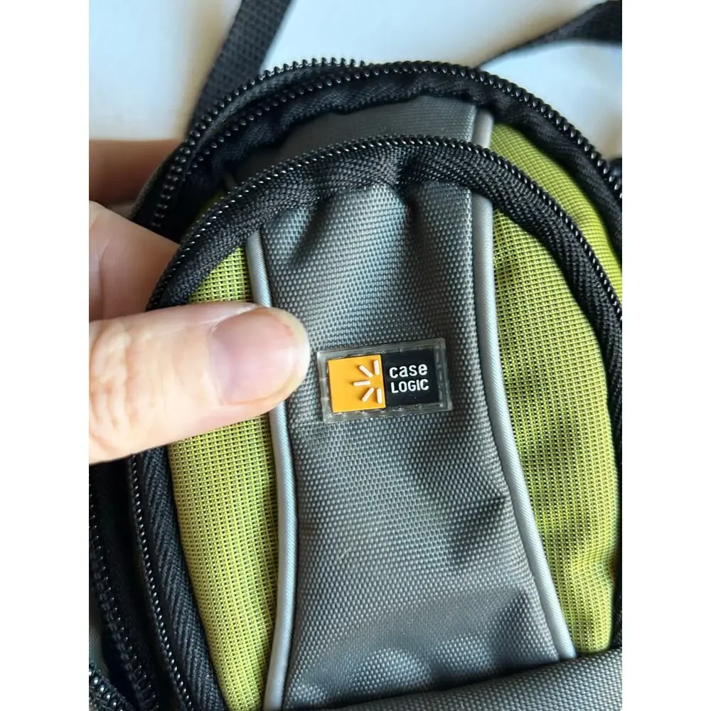 Case Logic Y2K Camera Holder /Purse Mini Backpack Crossbody Bag 3 Pocket, Green